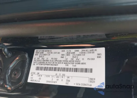 2019 Ford F-150 Xl z USA, uszkodzony, nr VIN 1FTEW1EP8KFA03423